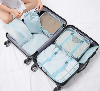

7PCs/Set Travel Storage Bag Waterproof Storage Case Wardrobe Suitcase Pouch Clothes Laundry Luggage Organizer Portable Container