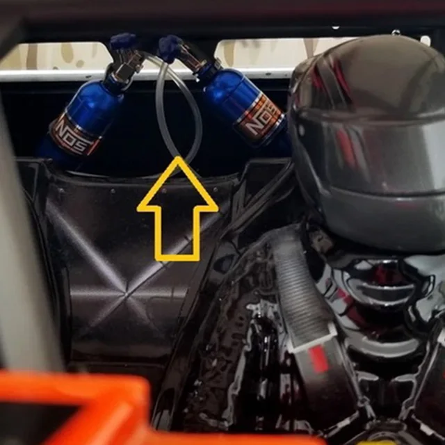 Pour TRX4 Axial 2 Bouteilles Azote NOS Simulées Métal - Déco Pour RC Crawler 1/10 - TRX4, Axial SCX10 Deco Rc Crawler