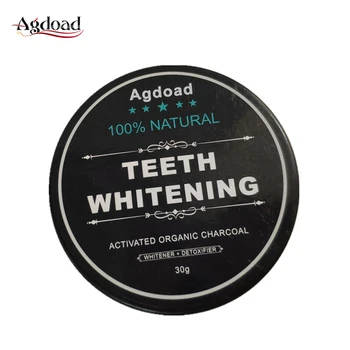 

Agdoad 30g Activated Organic Teeth Whitening Powder 100% Natural Daily Dental Oral Hygiene Care Tools Remove Plaque Stains