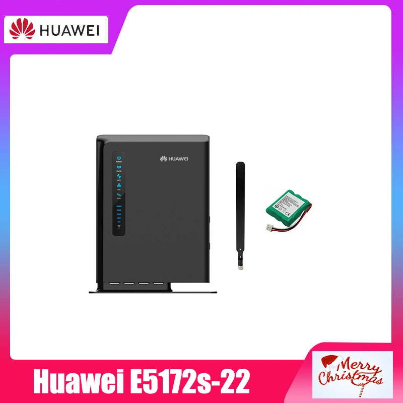

New Unlocked Huawei E5172s-22 4G CPE WIFI Router Mobile Wireless Gateway Plus Antennas and Battery