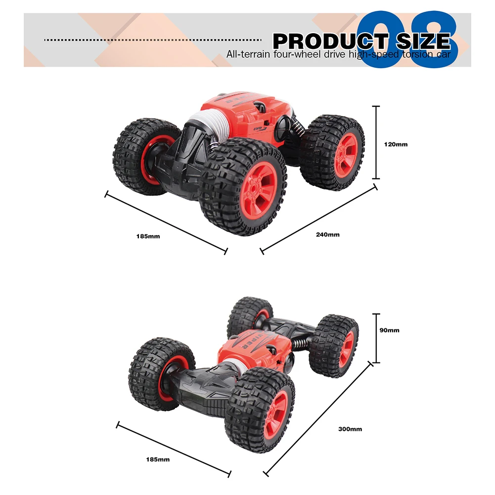 1/16 2,4G 4WD двусторонний пульт дистанционного управления скручивающийся автомобиль трюк автомобиль детская игрушка идеальный подарок для ваших детей как RC автомобили