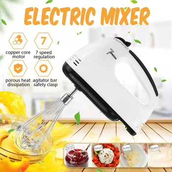 

7 Speed Control Hand Mini Mixer Food Blender Multifunctional Food Processor Kitchen Mini Electric Manual Cooking Tools