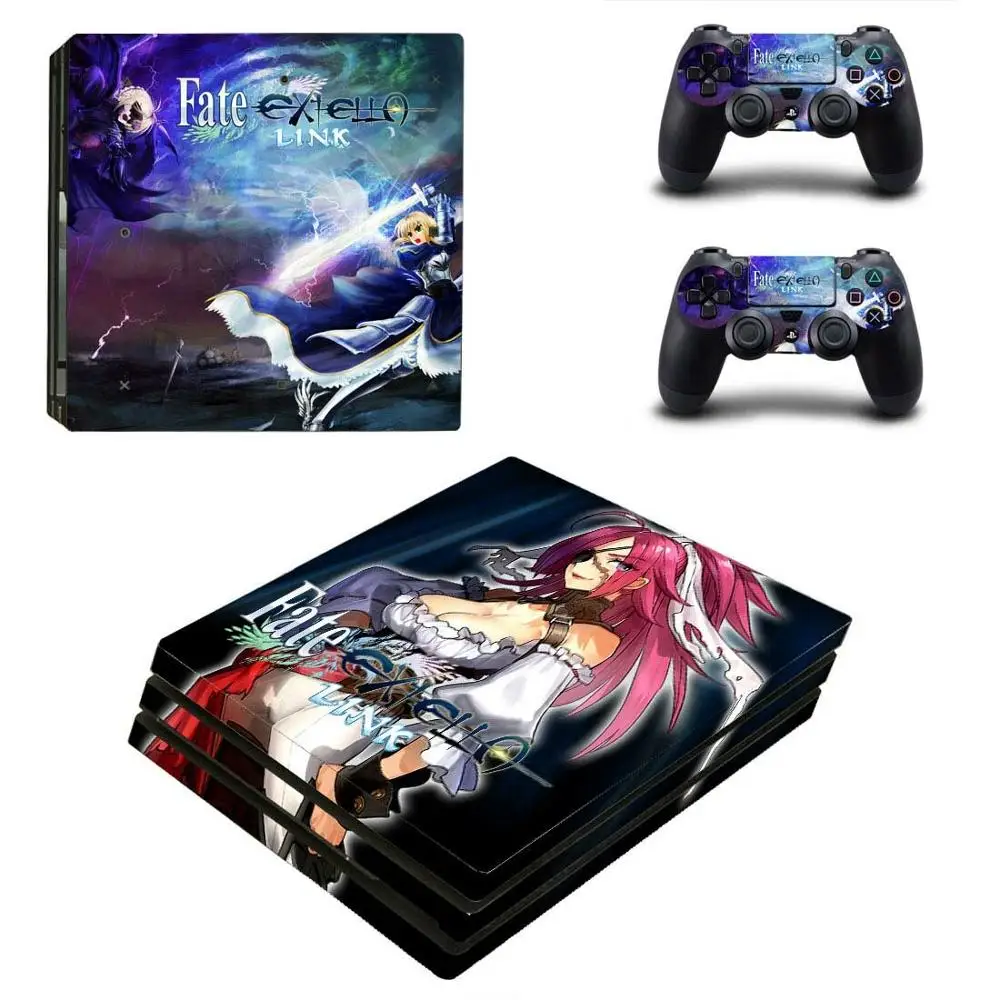 Fate Extella Link PS4 Pro стикер s PS 4 Play станция 4 Pro виниловые наклейки на кожу Decas Обложка Pegatinas Adesivos для playstation 4 Pro консоль и контроллер