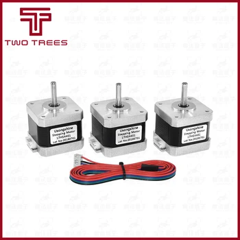 

3D printer 3pcs.CE certification lead Nema17 Stepper Motor 42 motor Nema 17 motor 42BYGH 1.7A (17HS4401) motor for CNC XYZ