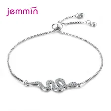 Новейший популярный тренд настоящий 925 пробы серебряный браслет великолепный Женский подарок для жены/подруги/дочери