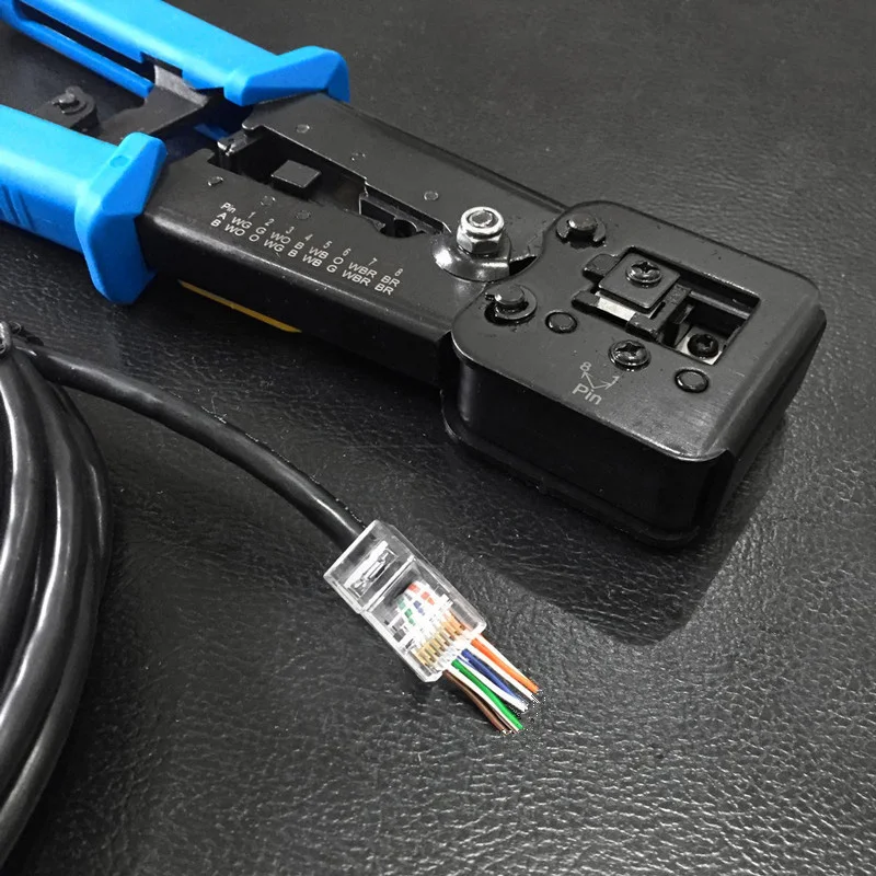 AYHF-сетевые инструменты EZ RJ45 обжимной инструмент для кабелей для зачистки RJ12 cat5 cat6 Зажимные клещи Щипцы Зажим клипер Многофункциональный комплект