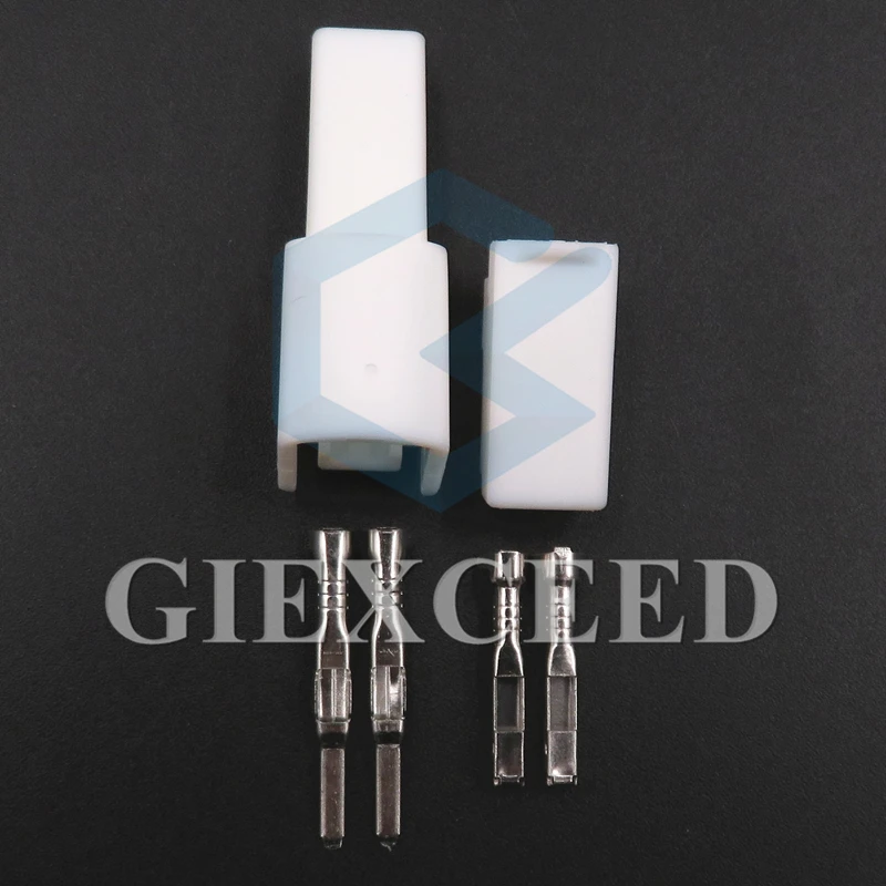 Car Wiring Connector 2 Sets 2 Pin AC Assembly Car Wiring Connector Auto 90980-12498 1300-9342 Cigarette Lighter Wire Socket For Toyota Vios Levin