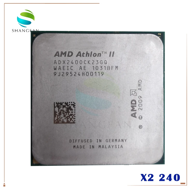 Процессор AMD Athlon X2 240 X2-240 2 8 ГГц двухъядерный процессор ADX240OCK23GM разъем AM3 938pin |
