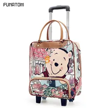 22 дюйма Женская тележка чемодан для багажа на колесиках Повседневное полоски Складной футляр сумка для путешествий на чемодан на колесах чемодан с колесиками