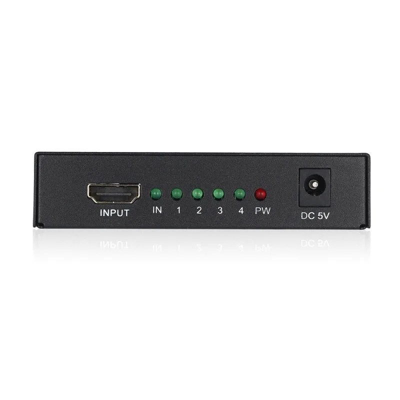 Высококачественный Профессиональный Full HD HDMI Сплиттер 4 порта концентратор ретранслятор усилитель V1.4 1080p 1 в 4 из