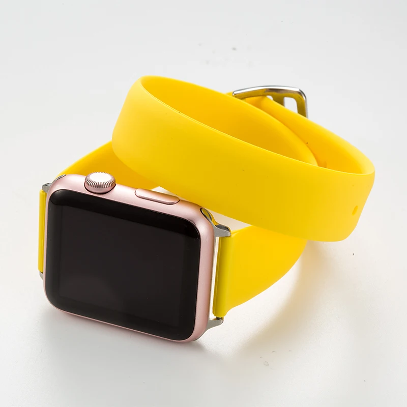 Ремешок для Apple Watch 38 мм 42 мм iWatch 4 ремешка 44 мм 40 мм спортивный силиконовый ремень браслет Apple watch 5 4 3 2 Аксессуары для ремешка