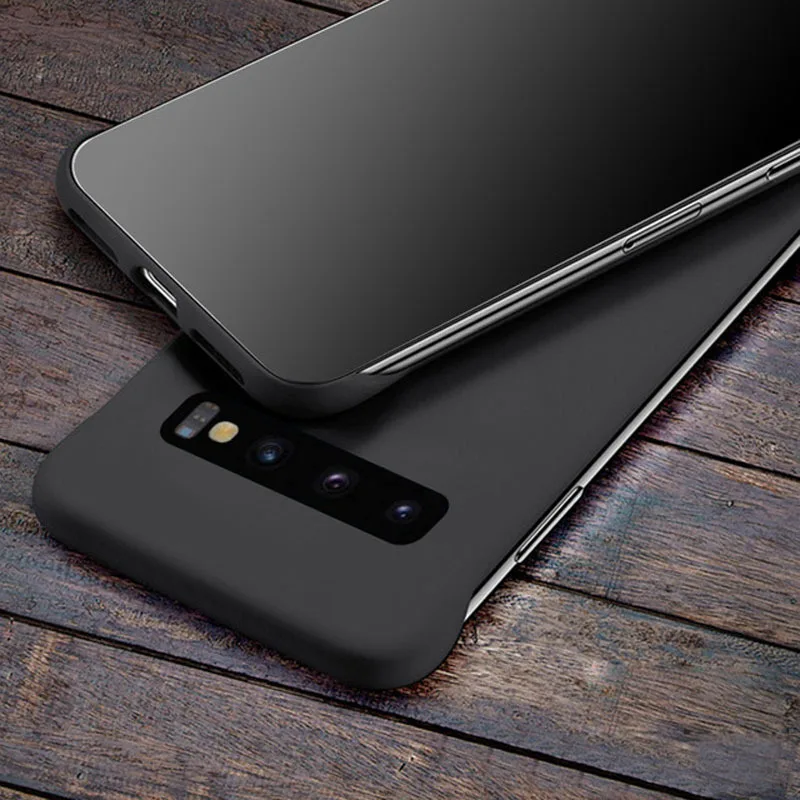 Бескаркасный жесткий чехол для Samsung Galaxy S8 S9 S10 Plus S10E Note 8 9 10 Plus ультратонкий Жидкий чехол для ПК Galaxy S10+ Note 10