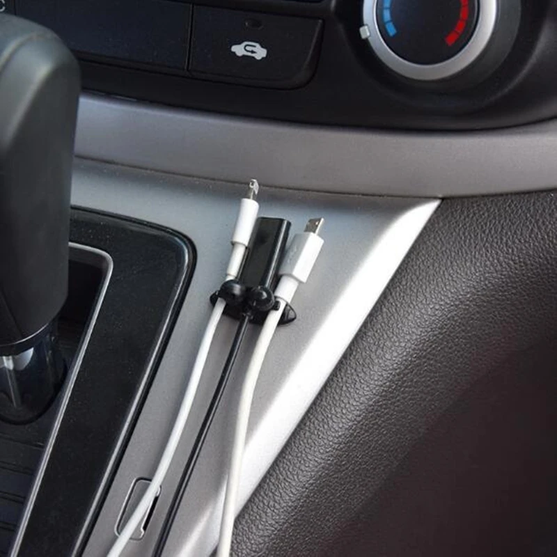 Автомобильная проводка с зажимом USB кабель с фиксированным зажимом держатель для зарядного кабеля клей авто зарядное устройство линия застежка USB кабель зажим для галстука фиксатор