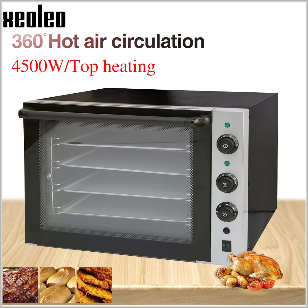 

XEOLEO Convection Oven Electric baking oven Commercial Bread oven Vertical Bakery equipment with Spray function Double Fan 4500W