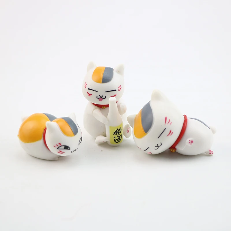 6/12 шт./набор Natsume Yuujinchou аниме мультфильм Nyanko кошка-сэнсэй фигурка игрушки украшение комнаты Коллекция Подарочные модели для детей