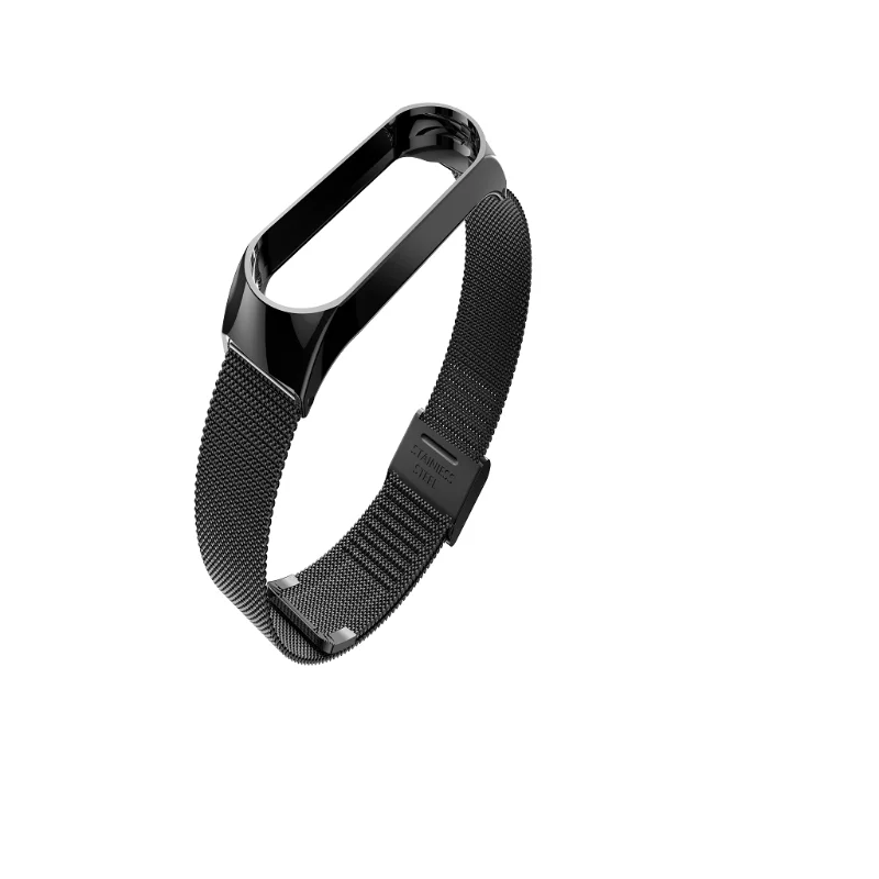 Браслет mi Band 4 Металлический Безвинтовой браслет из нержавеющей стали для Xiaomi mi браслет с 4 ремешками и пряжкой браслет mi Band 4 браслеты Pulseira