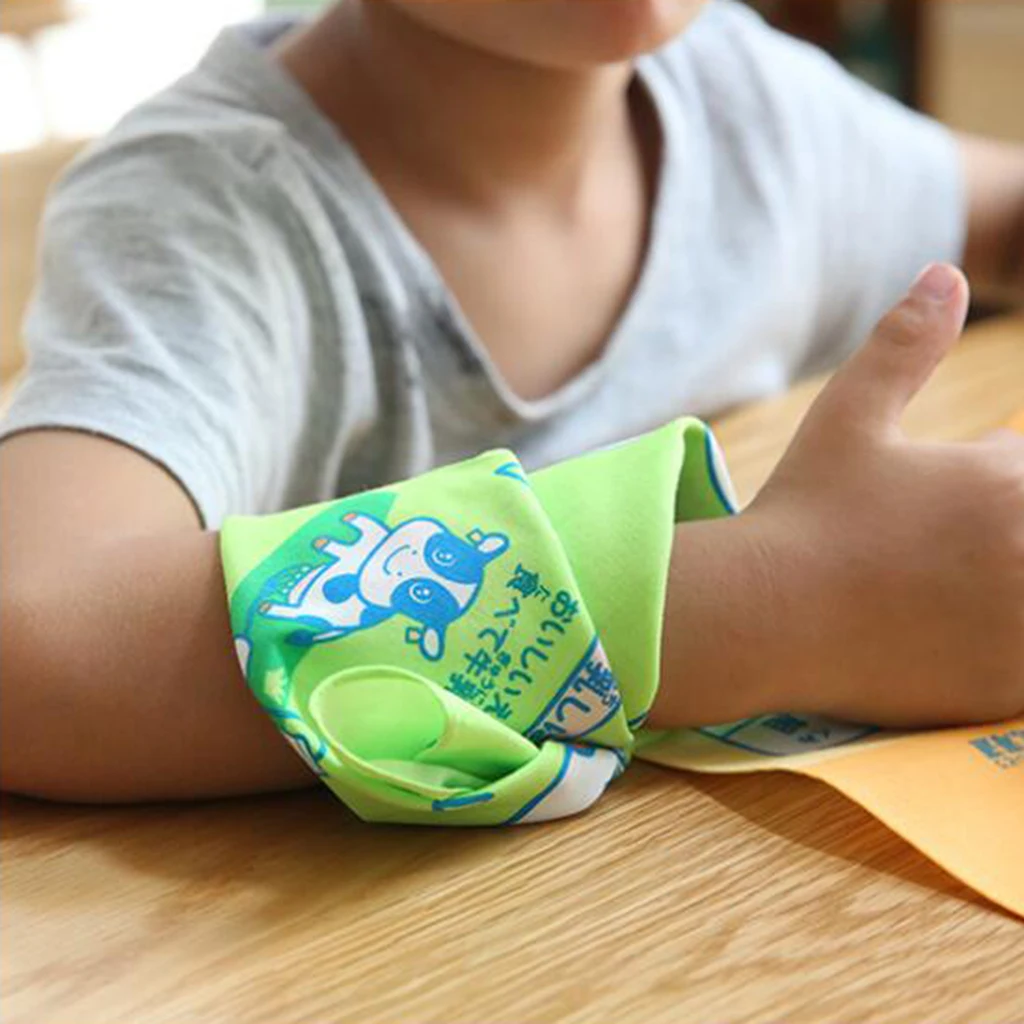 2Pack Kids Handkerchiefs Comfy Cotton Cartoon Hankie Square Hanky Kerchiefs Child School Cow Handkerchiefs Can Write Name On it