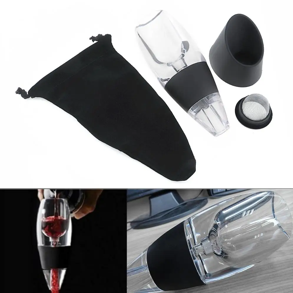

Portable Red Wine Aerator Filter Magic Decanter Essential Wine Aerator with Fast and Convenient for Hotel / Bar / KTV