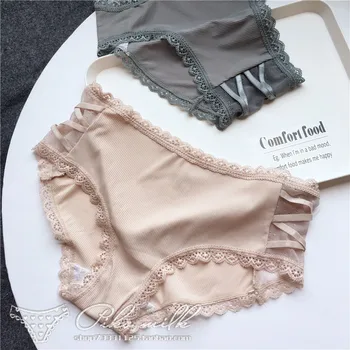 

SP&CITY Lovely Cross Sexy Panties Ice Silk Floral Lace Women Underwear Seamless Briefs Female Transparent Lingerie Simple Panty