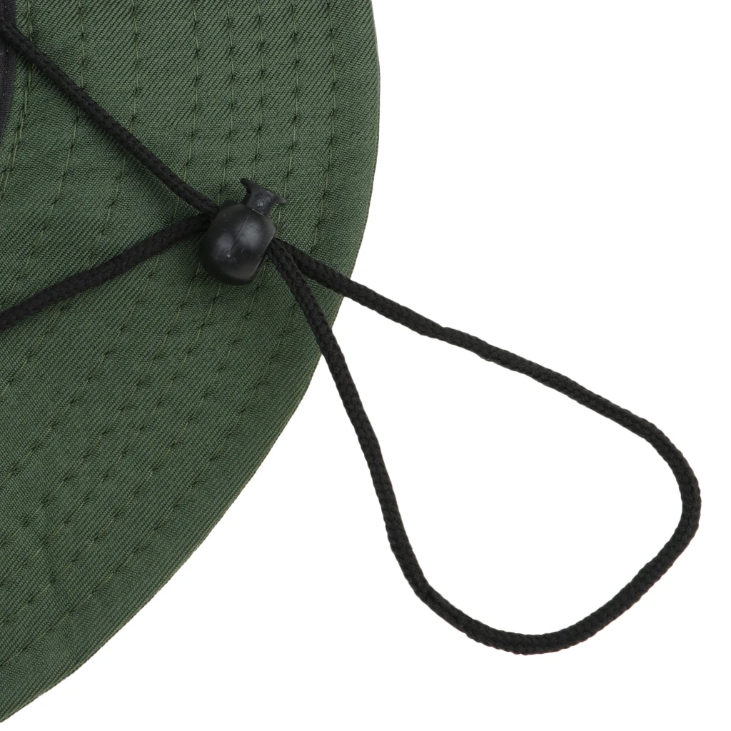 Outdoor Sun Protection Wide Brim Bucket Hat Breathable Boonie Cap for Fishing Boating Hunting Hiking Camping