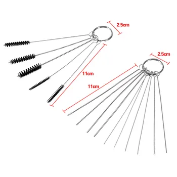 

Motorcycle Carburetor Stainless Steel Cleaning Brush Needle SetCleanup Kit Tool Set Carburetor Carbon Dirt Jet Remove Tool Kits