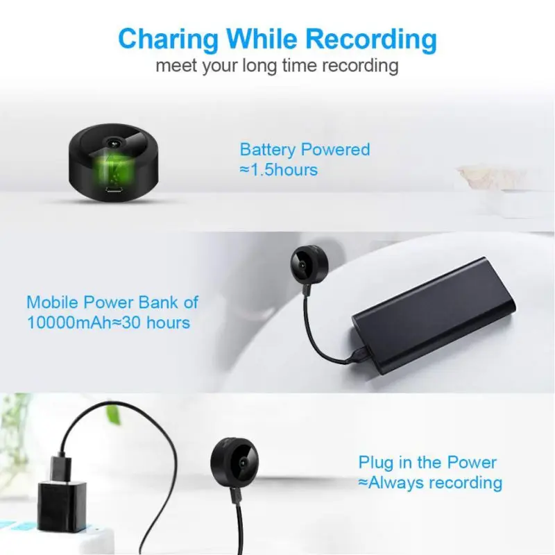 mini camera wifi 1080P Night Vision Remote Control Video-Recorder IP camera security smart home  (7)