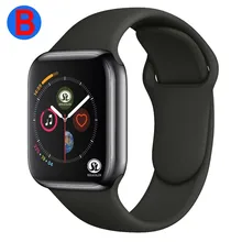 B masculino feminino bluetooth relógio inteligente série 6 smartwatch para apple ios iphone xiaomi android telefone inteligente (botão vermelho)