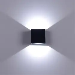 6 Вт лампада светодиодный алюминиевый бра рельс проект квадратный светодиодный настенный светильник прикроватные спальные бра искусство