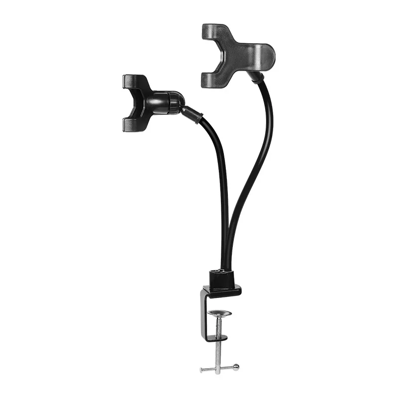 Manufacturers Direct Selling KH-23 Microphone Bracket Double Mobile Phone Bracket Microphone Live Mobile Phone Bracket MV Holder
