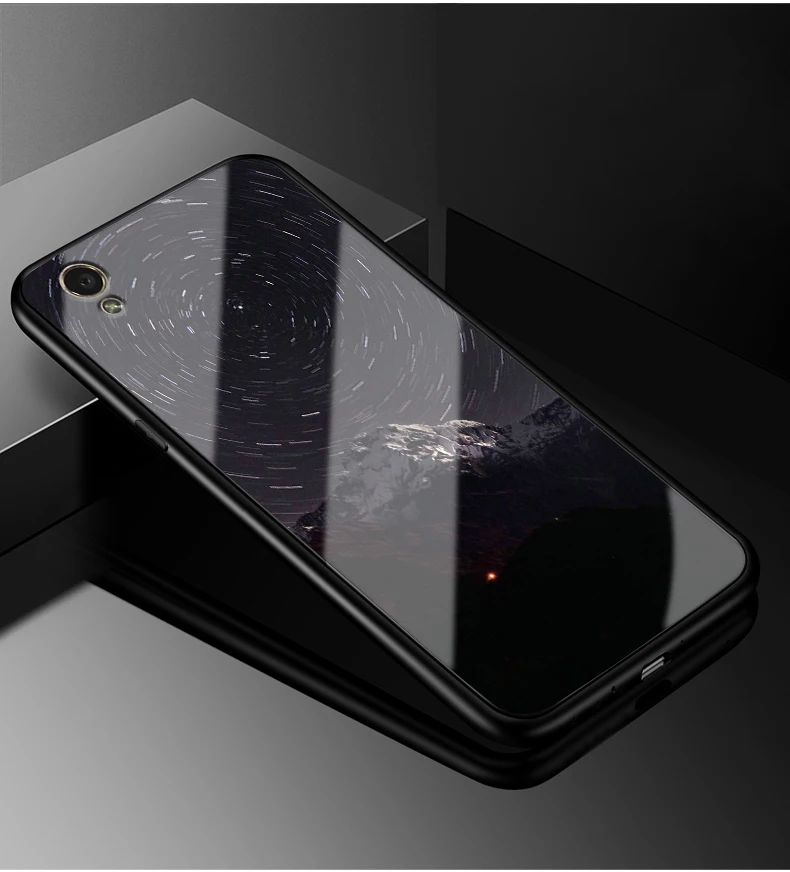 Для OPPO A37 чехол PC пластик+ стекло чехол для телефона черный ТПУ бампер чехол для OPPO A37 A 37 A37M A37F OPPOA37 полная защитная крышка