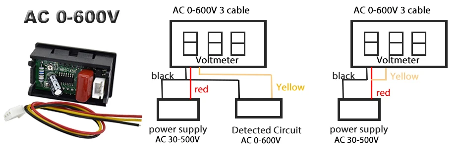AC 0-600V volt meter 1