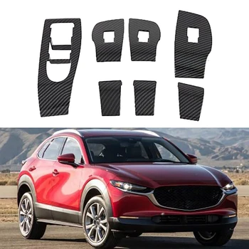 

Car Inner Door Window Lift Armrest Switch Panel Cover Trim Decorative Frame for Mazda CX-30 CX30 2020