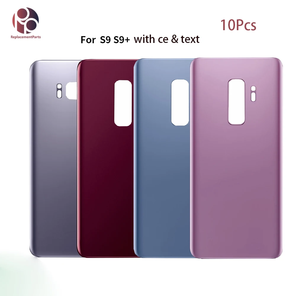 10 шт. задняя крышка батареи для samsung Galaxy S9 plus S9+ G960 G965 корпус замена запчастей с наклейкой