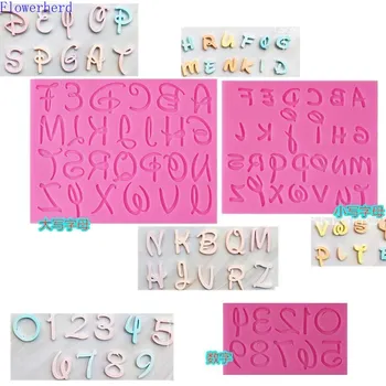 

Uppercase and Lowercase Alphanumeric Fondant Silicone Mold Chocolate Cake Decoration Silicone Mold Aroma Plaster Mold Cake Decor