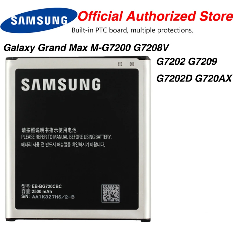 

Original Samsung EB-BG720CBC Battery For Samsung GALAXY G7200 G7202 G720NO G7208 G7209 with NFC Function 2500mAh