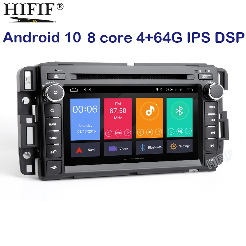 4 ГБ DSP 2Din GPS Радио Android 10 автомобильный dvd-плеер для GMC Sierra Yukon Denali Acadia Savana Chevrolet Express