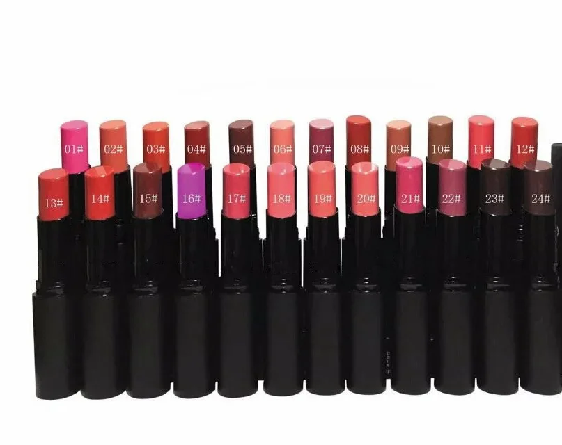 

HOT Cosmetics Matte Lipstick Makeup Lipstick Maquillage Lipgloss make up Lipsticks 24 colors dhl Free shipping +GIFT
