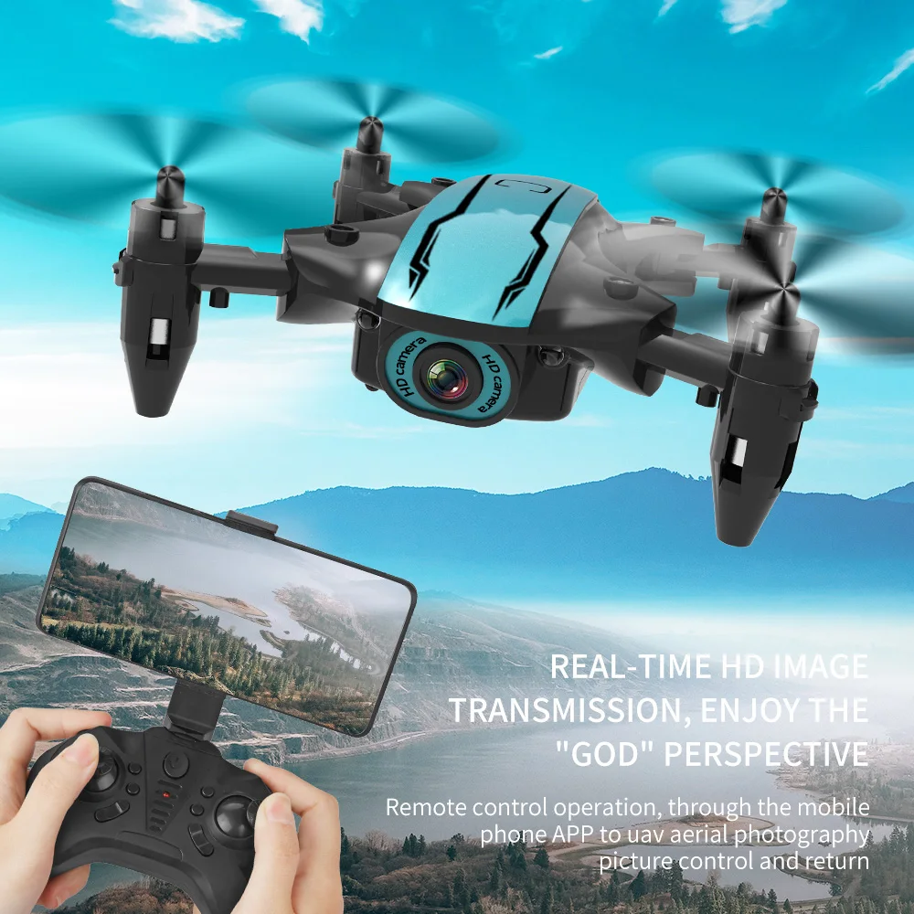 CS02 Mini WiFi FPV 4K HD Camera Altitude Hold Mode Foldable RC Drone Quadcopter