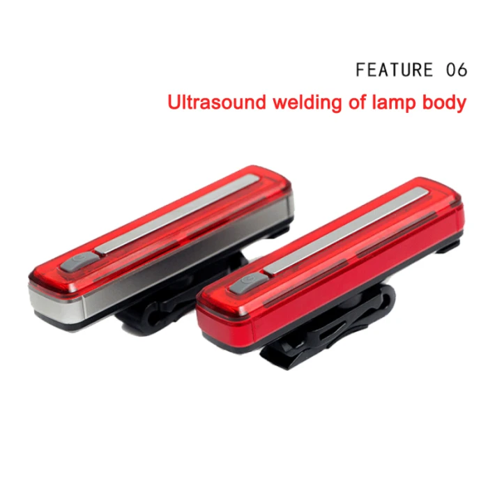 Excellent Bike Bicycle Rear Front USB Rechargable COB Bike Light Lamp Red Light 360 Degrees Rotation 8 Modes &T8 12