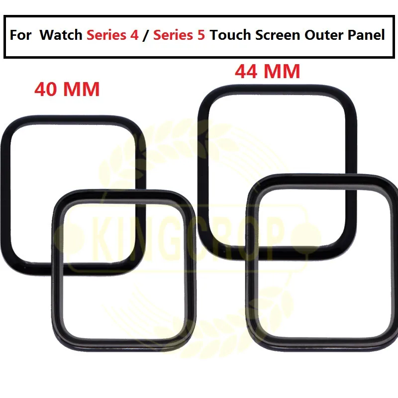 2 в 1 ЖК-дисплей Переднее стекло с клеем для наручных часов Apple Watch Series 4 5 S4 S5 44 мм 40