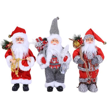 

Christmas Decorations New Year Red Cap Christmas Ornament Santa Claus Doll Simulation Of the Elderly Ornaments Toys Gift