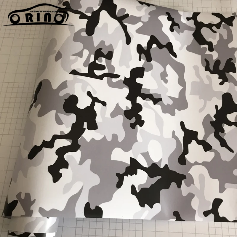 Black White Car Wrap Film-1