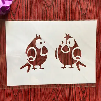 

A4 29 * 21cm bird DIY Stencils Wall Painting Scrapbook Coloring Embossing Album Decorative Paper Card Template