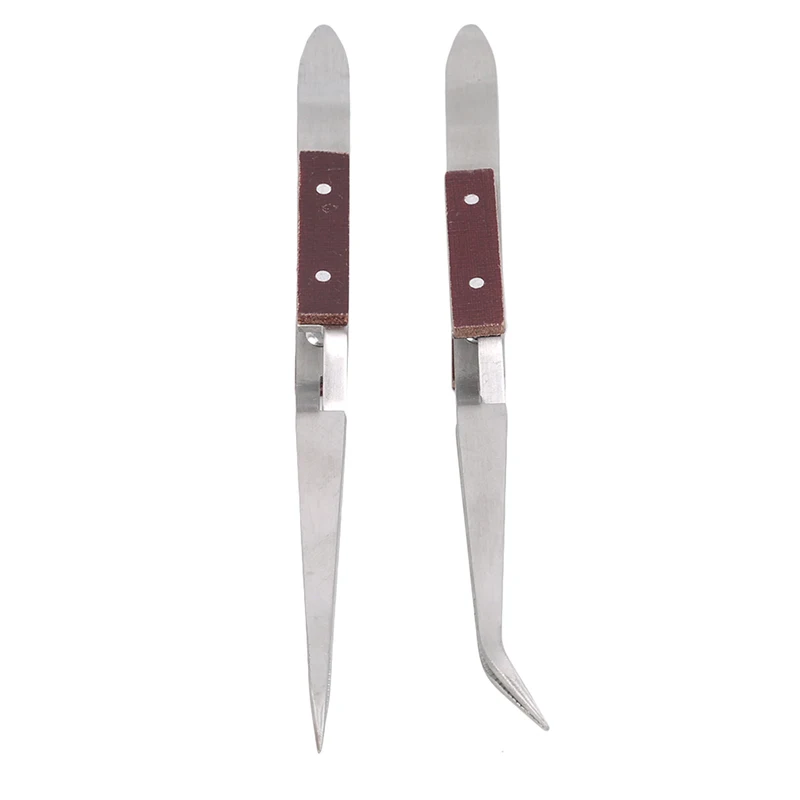 Stainless Steel Cross Locking Lock Tweezers Self Closing Jewelry Soldering Craft Repair Hand Tool Corrosion Resistant New | Инструменты