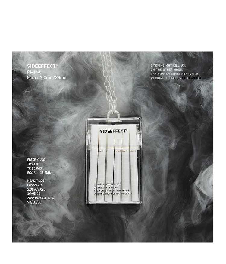 Держатель 20 акриловый прозрачный чехол для сигарет украшение диагональная цепочка висячая цепь мода персонализированные подарки для друга