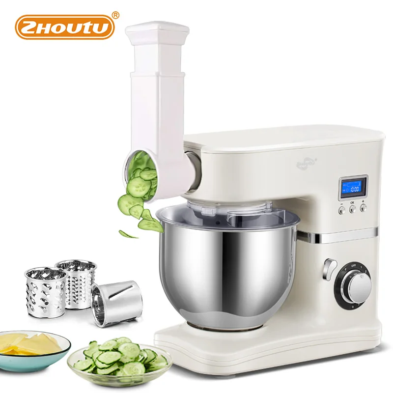 Zhoutu 5.2l Stand Mixer,8speed Electric Kitchen Mixers With Digital