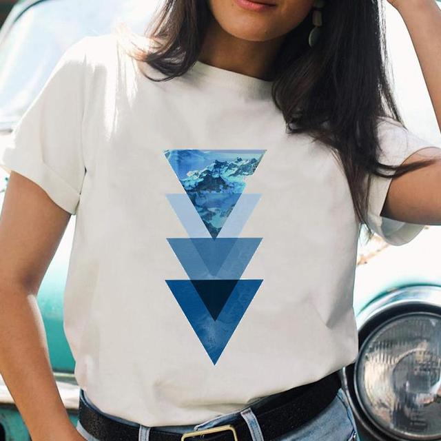 Cartoon Casual Printing T-shirts Regular Ladies T Top Shirt Print Female Graphic Fashion Tee O-neck Short Sleeve T-Shirt