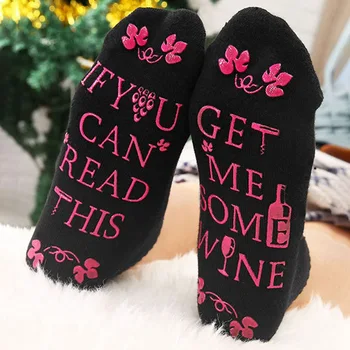 

Women Letter Sox IF YOU CAN READ THIS, GET ME SOME WINE Unisex Socks