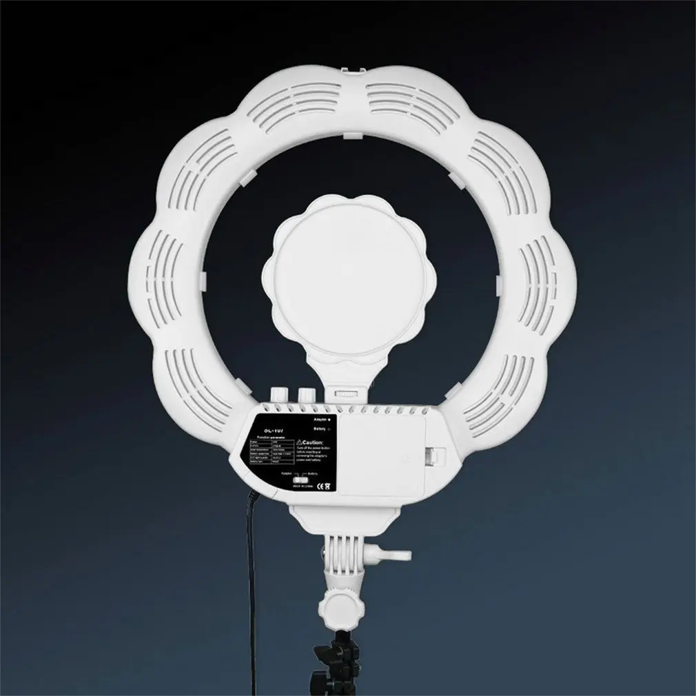 384pcs Super Bright LED Dimmable Camera Ring Video Light Lamp For Makeup Photography Studio Outdoor Video With Tripod Head