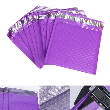 

10pcs Purple Plastic Bubble Mailer Padded Envelope Shipping Packaging Bag Kit Bruiloft Zak Gift Bag Verzending Enveloppen